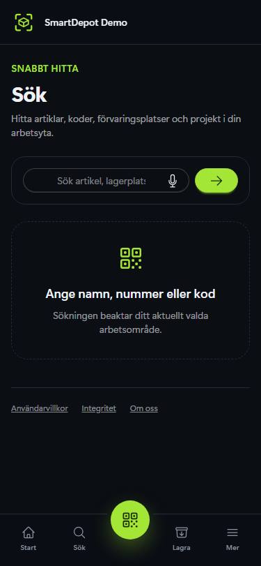 Sök – SmartDepot